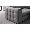 Corner sofa Elewett R, sleeping function, Sola 04, grey, H82x299x198cm