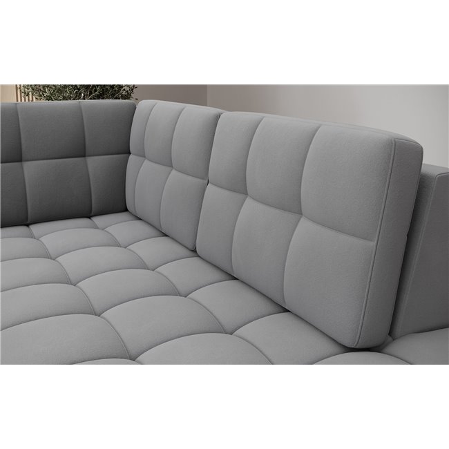 Corner sofa Elewett R, sleeping function, Sola 04, grey, H82x299x198cm