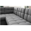 Corner sofa Elewett R, sleeping function, Sola 04, grey, H82x299x198cm