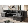 Corner sofa Elewett R, sleeping function, Sola 06, dark grey, H82x299x198cm