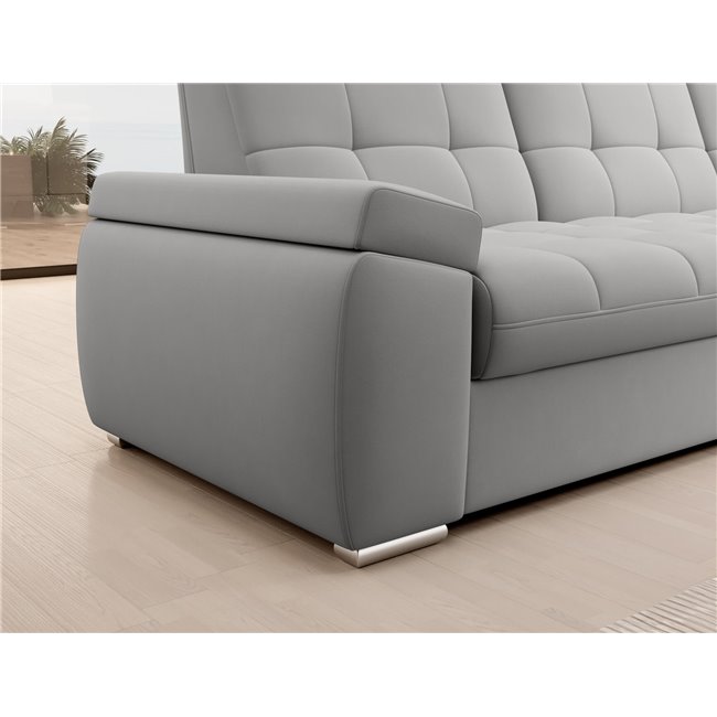 Угловой диван Elsado R, раздвижной, Sola 04, серый, H95x272x192cm