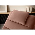 Chaise lounge chair Eltaco, Nube 24, velvet, pink, H95x85x170cm