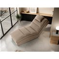Chaise lounge chair Eltaco, Nube 20, velvet, light brown, H95x85x170cm