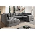 Corner sofa Elewett L, sleeping function, Sola 04, grey, H82x299x198cm