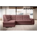 Угловой диван Elsado L, раздвижной, Velvetmat 24, бархат, розовый, H95x272x192cm