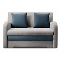 Sofa bed Elario, sleeping function, Nube 03, Monolith 76, velvet, grey, H85x130x103cm