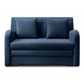 Sofa bed Elario, sleeping function, Nube 40, dark blue, H85x130x103cm