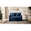 Sofa bed Elario, sleeping function, Nube 40, dark blue, H85x130x103cm