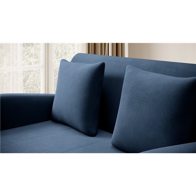 Sofa bed Elario, sleeping function, Nube 40, dark blue, H85x130x103cm