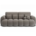 Sofa bed Elcotonn, sleeping function, Royal 20, boucle, beige, H105x256x119cm