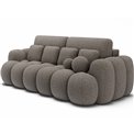 Sofa bed Elcotonn, sleeping function, Royal 20, boucle, beige, H105x256x119cm