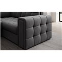 Corner sofa Elewett L, sleeping function, Sola 06, dark grey, H82x299x198cm