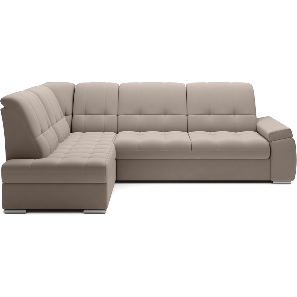 Угловой диван Elsado L, раздвижной, Sola 18, бежевый, H95x272x192cm