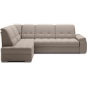 Угловой диван Elsado L, раздвижной, Sola 18, бежевый, H95x272x192cm