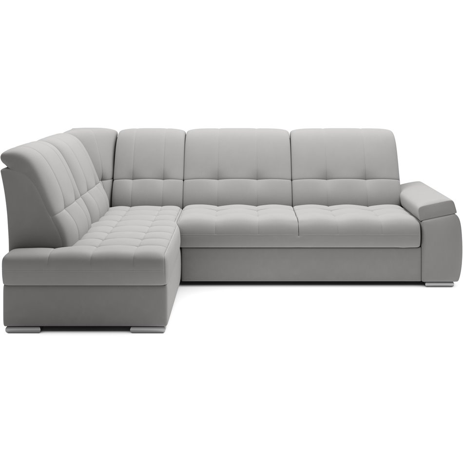 Угловой диван Elsado L, раздвижной, Sola 04, серый, H95x272x192cm