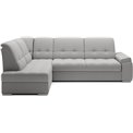Угловой диван Elsado L, раздвижной, Sola 04, серый, H95x272x192cm
