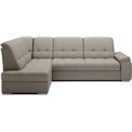Угловой диван Elsado L, раздвижной, Poco 07, серый, H95x272x192cm
