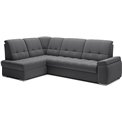 Угловой диван Elsado L, раздвижной, Sola 06, темно-серый, H95x272x192cm