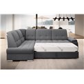 Угловой диван Elsado L, раздвижной, Sola 06, темно-серый, H95x272x192cm