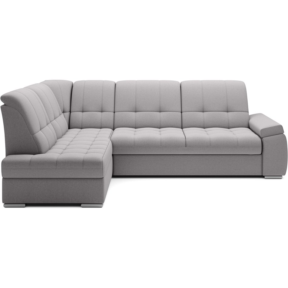 Угловой диван Elsado L, раздвижной, Gojo 04, серый, H95x272x192cm