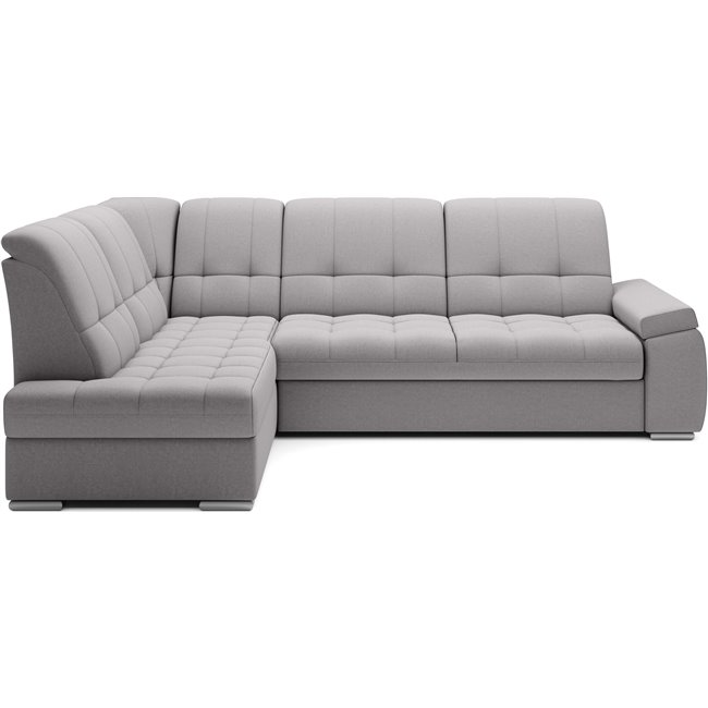 Угловой диван Elsado L, раздвижной, Gojo 04, серый, H95x272x192cm