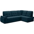 Угловой диван Elsado R, раздвижной, Nube 40, бархат, темно-синий, H95x272x192cm