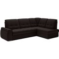 Угловой диван Elsado R, раздвижной, Flores 22, темно-коричневый, H95x272x192cm