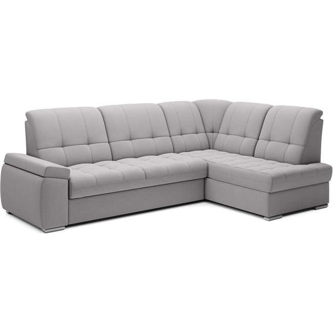 Угловой диван Elsado R, раздвижной, Gojo 04, серый, H95x272x192cm