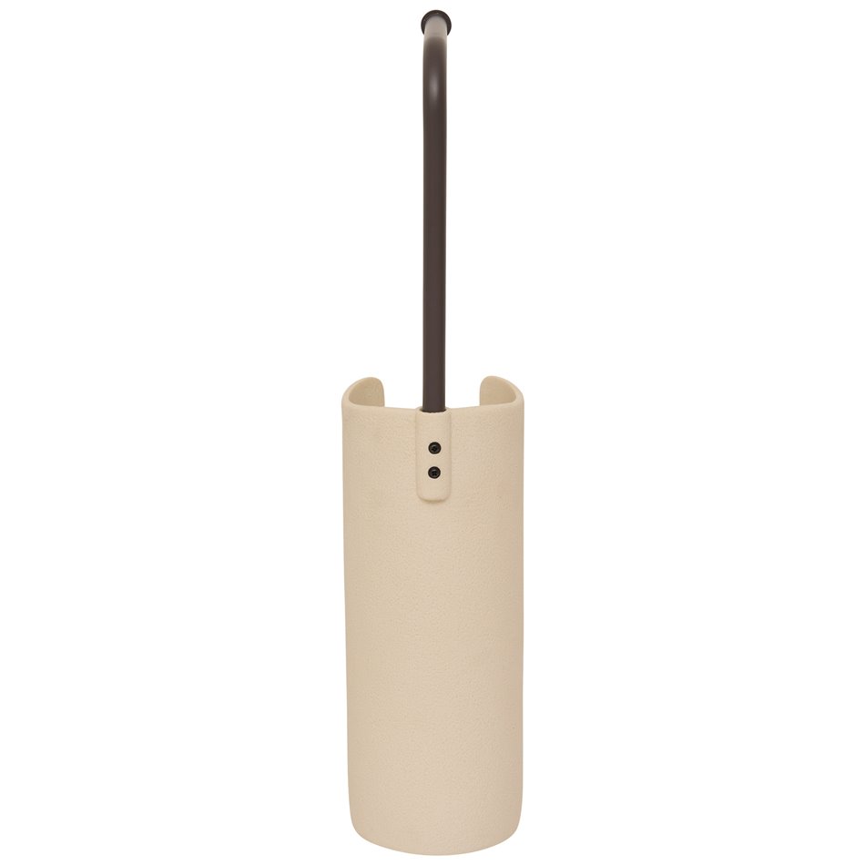 Toilet paper holder OLEYA, beige/brown, H59.5cm, D13cm