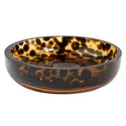 Soap dish DOTTY, brown, H2.5cm D11cm