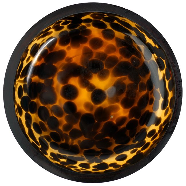 Soap dish DOTTY, brown, H2.5cm D11cm