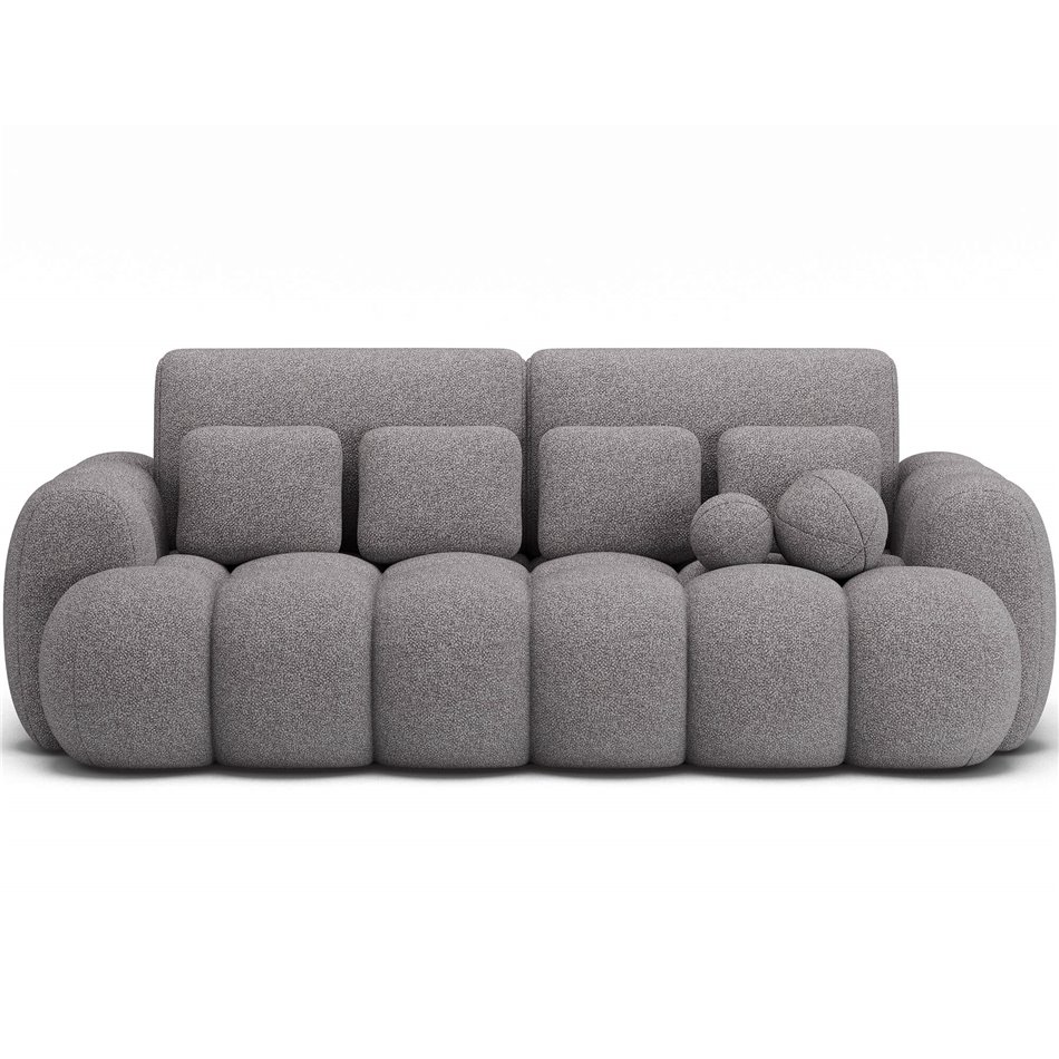 Sofa bed Elcotonn, sleeping function, Paolli 04, grey, H105x256x119cm