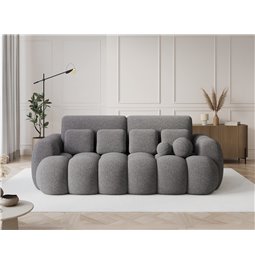 Sofa bed Elcotonn, sleeping function, Paolli 04, grey, H105x256x119cm