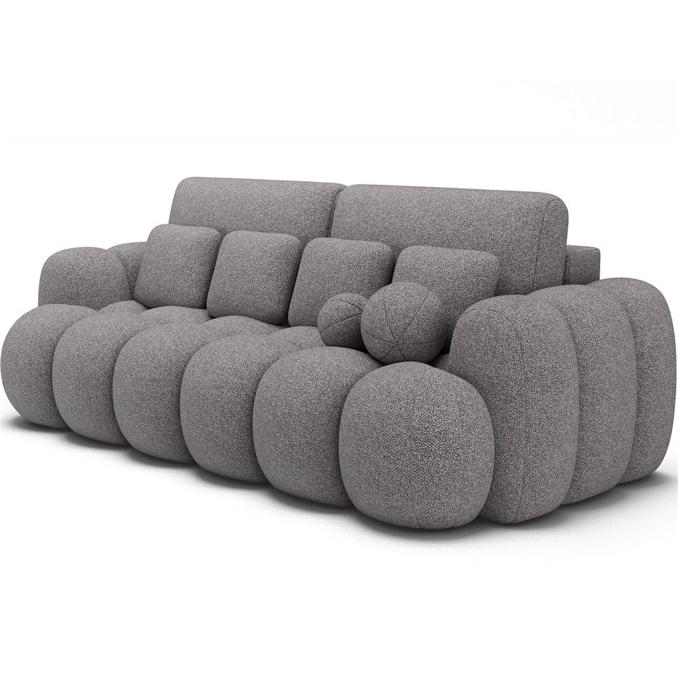 Sofa bed Elcotonn, sleeping function, Paolli 04, grey, H105x256x119cm
