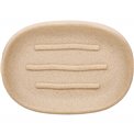 Soap dish OLEYA, beige, H2.3x13.1x9.2cm