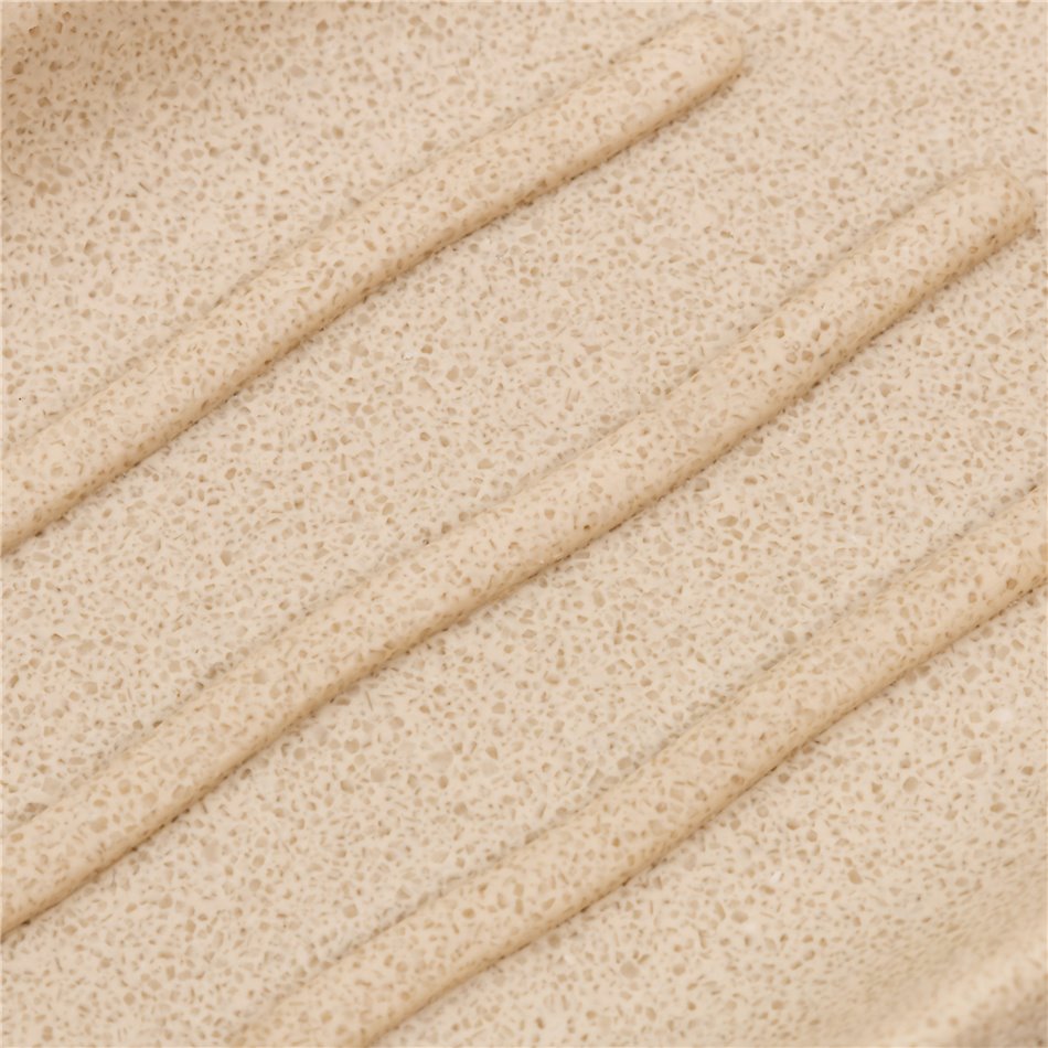 Soap dish OLEYA, beige, H2.3x13.1x9.2cm