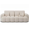 Sofa bed Elcotonn, sleeping function, Modullo 01, white, H105x256x119cm