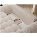 Sofa bed Elcotonn, sleeping function, Modullo 01, white, H105x256x119cm