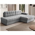 Угловой диван Elezalt R, раздвижной, Sola 04, серый, H82x240x150cm