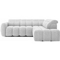 Угловой диван Elfalconn R, электрически выдвижной, Coralline 01, серый, H107x258x208cm