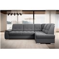 Угловой диван Elsado R, раздвижной, Sola 06, темно-серый, H95x272x192cm