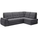 Угловой диван Elsado R, раздвижной, Sola 06, темно-серый, H95x272x192cm