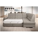 Угловой диван Elsado R, раздвижной, Poco 07, серый, H95x272x192cm