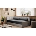 Sofa bed Elfulgeo L, sleeping function, Poco 04, Poco 03, grey, H77x214x82cm