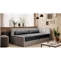 Sofa bed Elfulgeo R, sleeping function, Poco 04, Poco 03, grey, H77x214x82cm