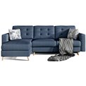 Угловой диван Elsgard L/R Reversible, раздвижной, Soro 76, темно-синий, H93x248x162cm