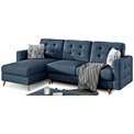Угловой диван Elsgard L/R Reversible, раздвижной, Soro 76, темно-синий, H93x248x162cm