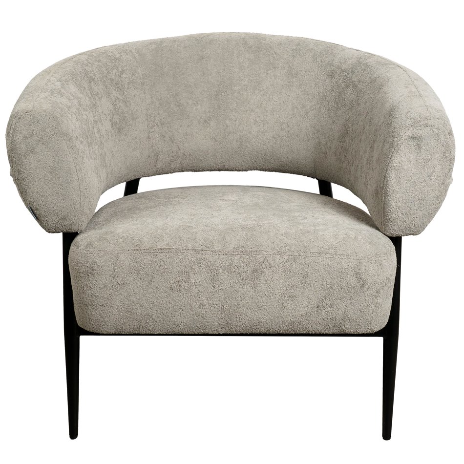 Armchair Davor, grey 2, H71x82x74cm, seat height 45cm
