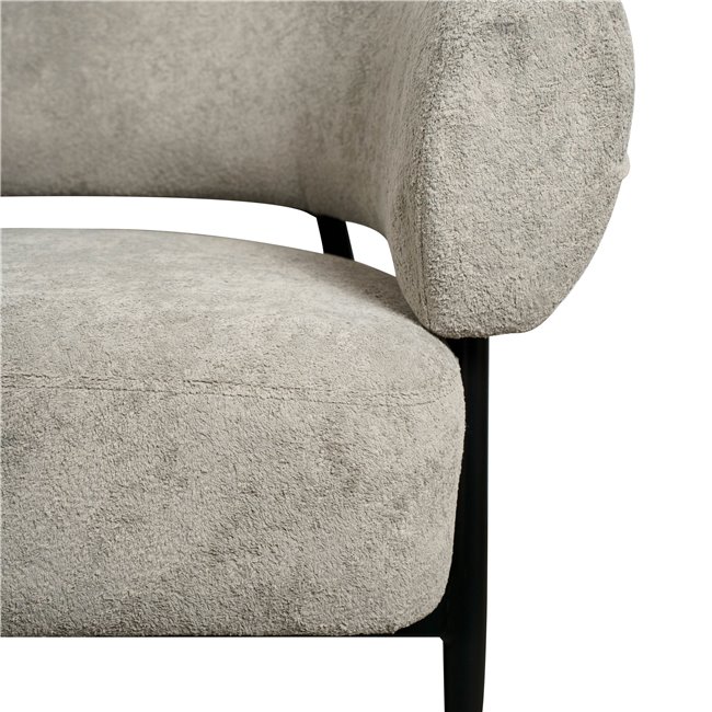 Armchair Davor, grey 2, H71x82x74cm, seat height 45cm