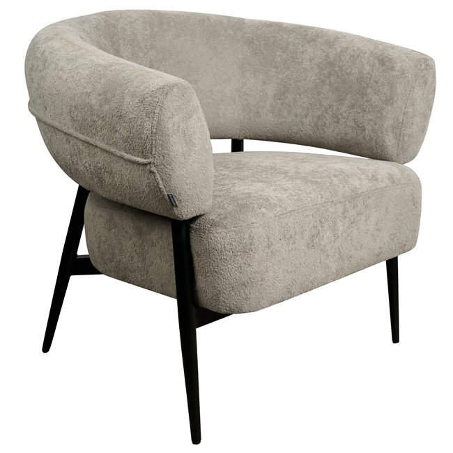 Armchair Davor, grey 2, H71x82x74cm, seat height 45cm